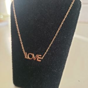 Rose gold anklet